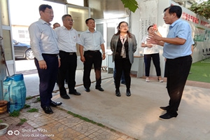 青岛市委统战部副部长张辉一行到访我农业公司园区参观调研