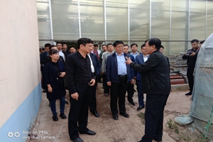 济宁市泗水县组织部秦明部长一行，到访我公司农业园区参观考察